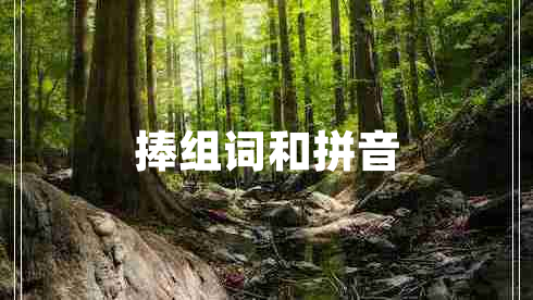 捧組詞和拼音