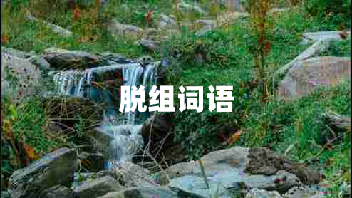 脫組詞語(yǔ)