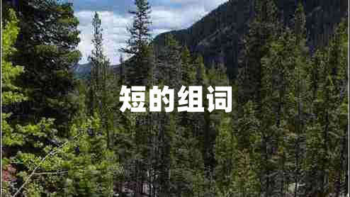 短的組詞