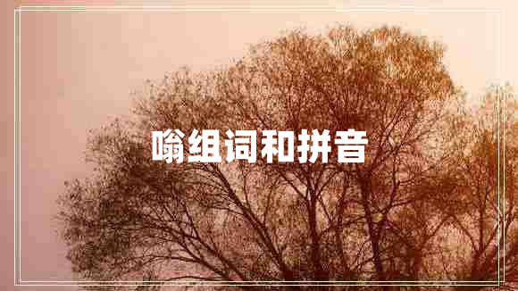 嗡組詞和拼音