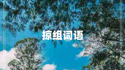 掠組詞語(yǔ)