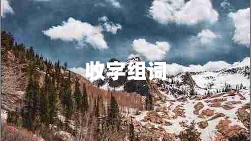 收字組詞