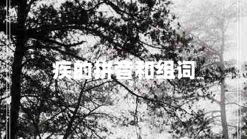 疾的拼音和組詞