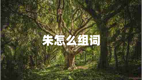 朱怎么組詞