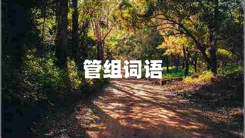 管組詞語(yǔ) 管組詞語(yǔ)