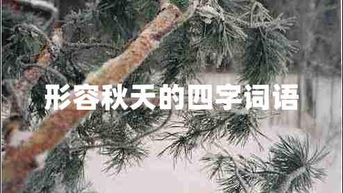 形容秋天的四字詞語