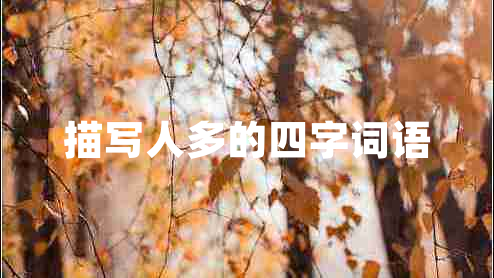描寫人多的四字詞語