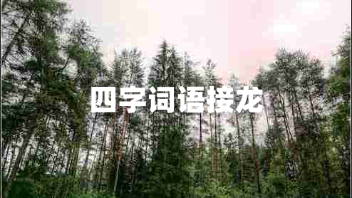 四字詞語(yǔ)接龍