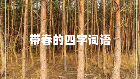 帶春的四字詞語