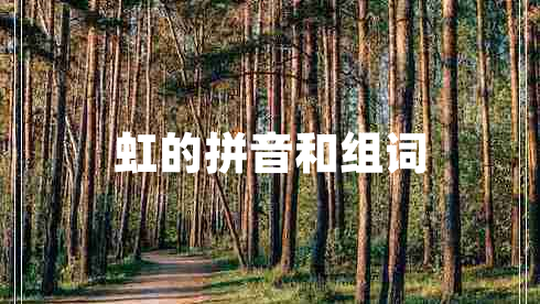 虹的拼音和組詞