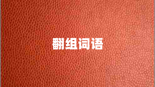 翻組詞語(yǔ)
