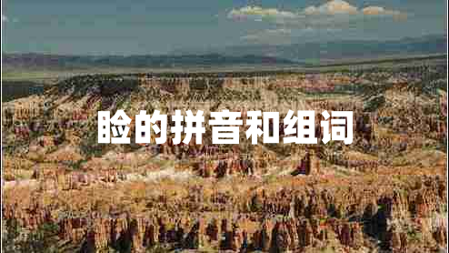 瞼的拼音和組詞