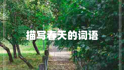 描寫春天的詞語 描寫春天的詞語
