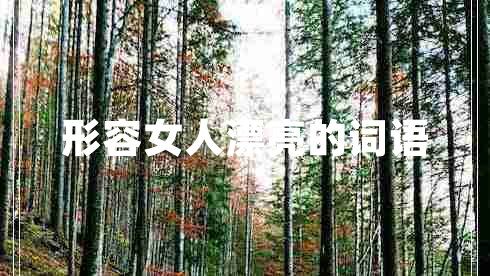 形容女人漂亮的詞語