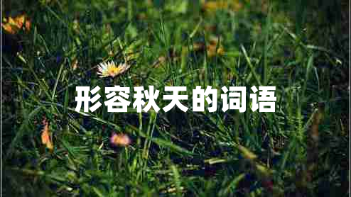 形容秋天的詞語