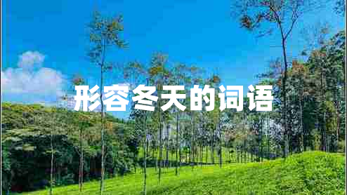 形容冬天的詞語 形容冬天的詞語