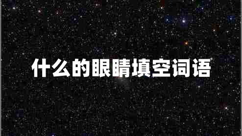 什么的眼睛填空詞語