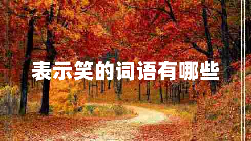表示笑的詞語有哪些
