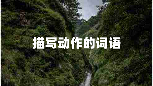 描寫動作的詞語