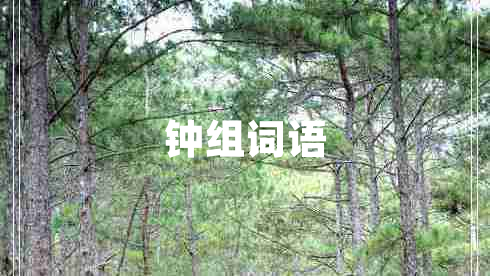 鐘組詞語 鐘組詞語