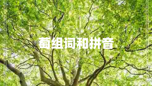 萄組詞和拼音