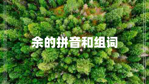 余的拼音和組詞