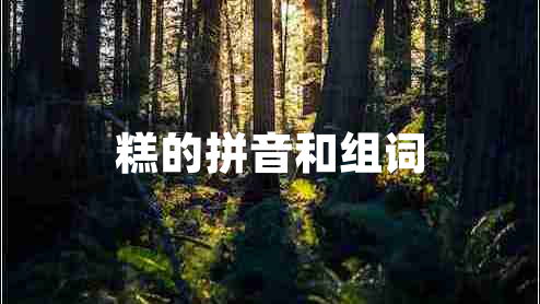 糕的拼音和組詞