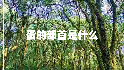 蛋的部首是什么