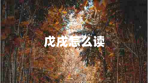 戊戌怎么讀 戊戌怎么讀