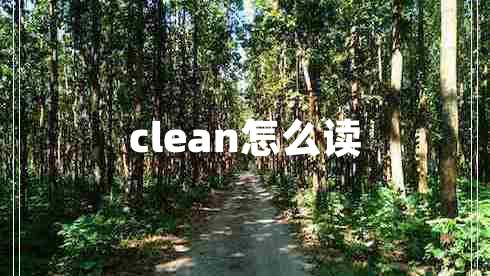 clean怎么讀
