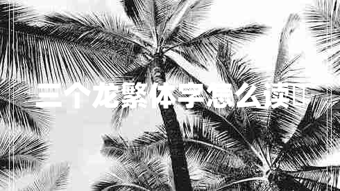 三個龍繁體字怎么讀龘