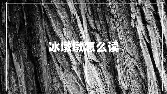冰墩墩怎么讀