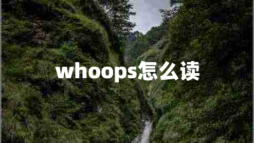 whoops怎么讀