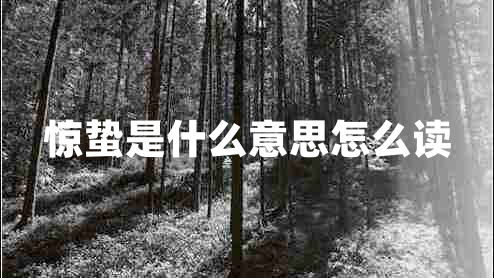 驚蟄是什么意思怎么讀