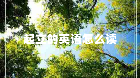 起立的英語(yǔ)怎么讀 起立的英語(yǔ)怎么讀