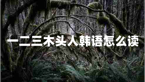 一二三木頭人韓語怎么讀