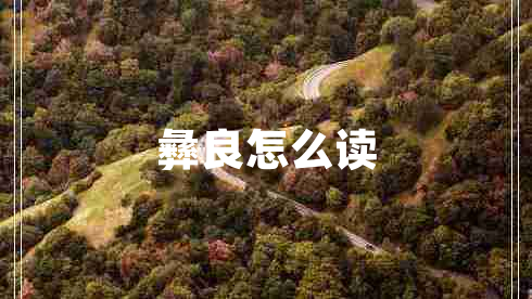 彝良怎么讀 彝良怎么讀