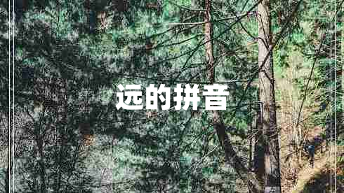 遠(yuǎn)的拼音
