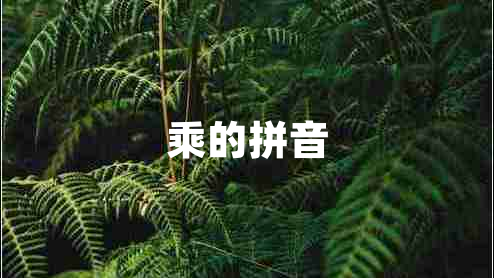 乘的拼音 乘的拼音