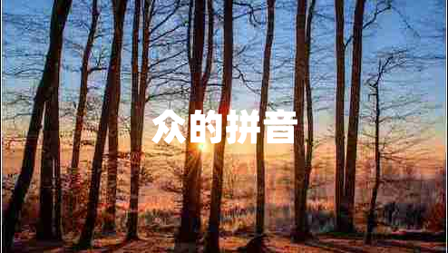 眾的拼音 眾的拼音