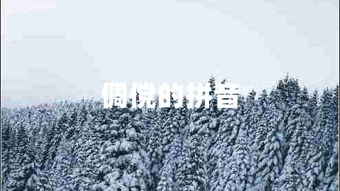 倜儻的拼音