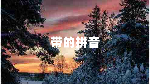 帶的拼音 帶的拼音