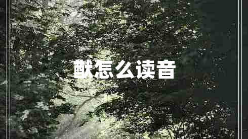猷怎么讀音