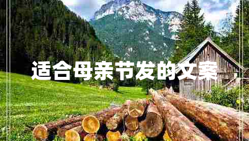 適合母親節(jié)發(fā)的文案