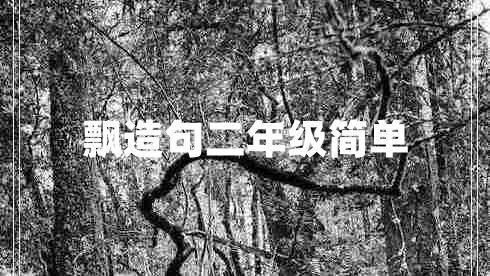 飄造句二年級簡單 飄造句二年級簡單