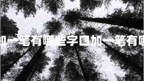 口字加一筆有哪些字口加一筆有哪些字 口字加一筆有哪些字口加一筆有哪些字