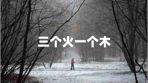 三個火一個木