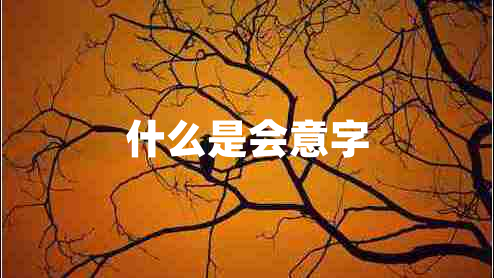 什么是會意字