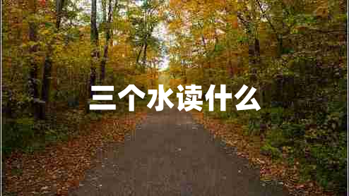 三個(gè)水讀什么