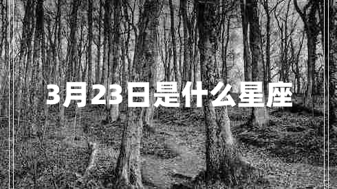 3月23日是什么星座